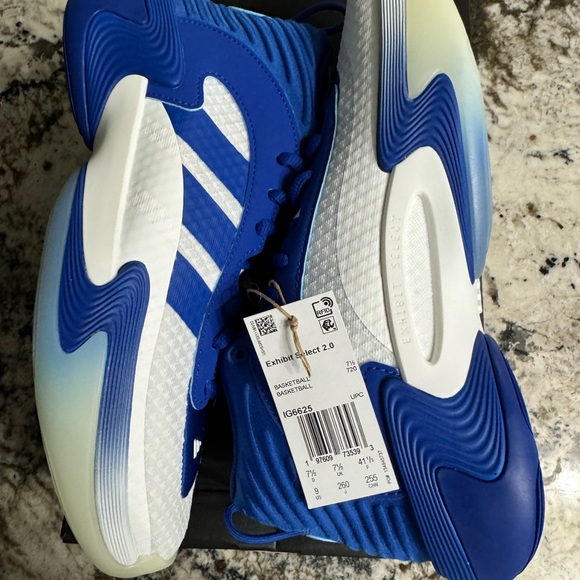 adidas Blue and White Athletic Shoes - Picture 4 of 8